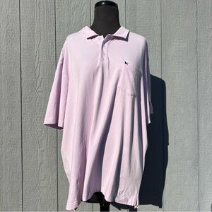 The Black Dog One Pocket Cotton Polo Shirt in Pastel Lavender, XL